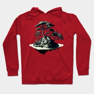 Green Tones Bonsai Island Home Hoodie